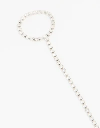 Silver Diamante Hand Chain