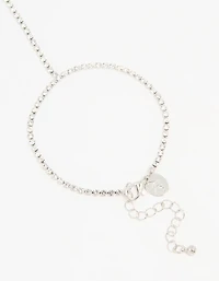 Silver Diamante Hand Chain