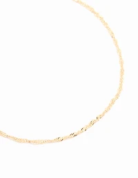 Gold Beaded & Chain Anklets 2-Pack