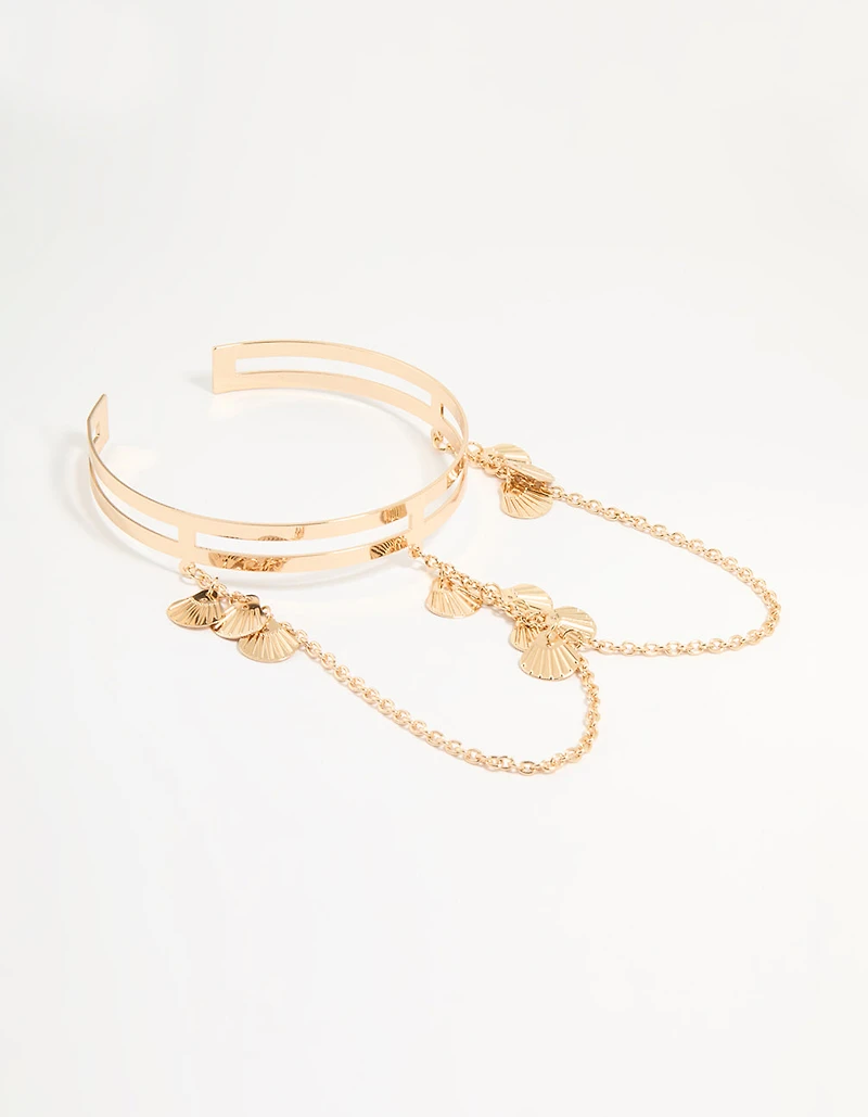 Gold Sea Shell Arm Cuff