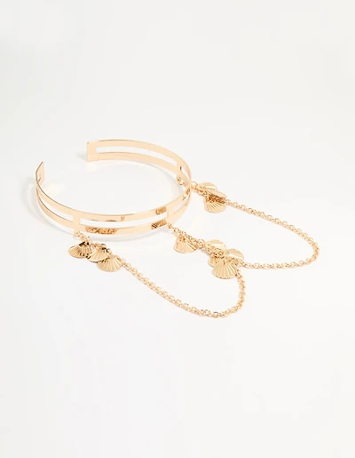 Gold Sea Shell Arm Cuff