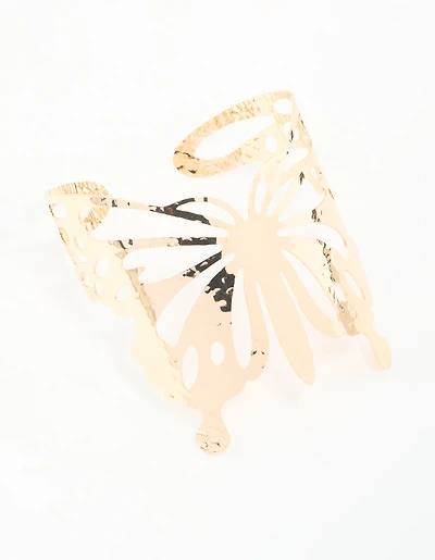 Gold Butterfly Arm Cuff