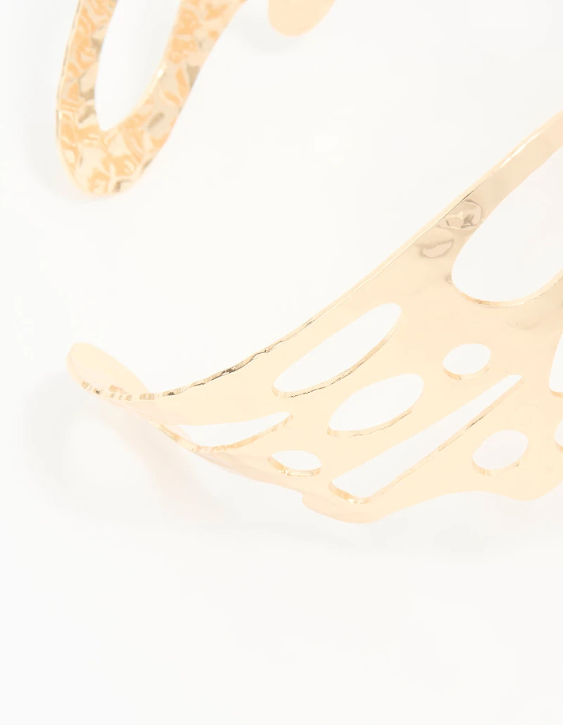 Gold Butterfly Arm Cuff