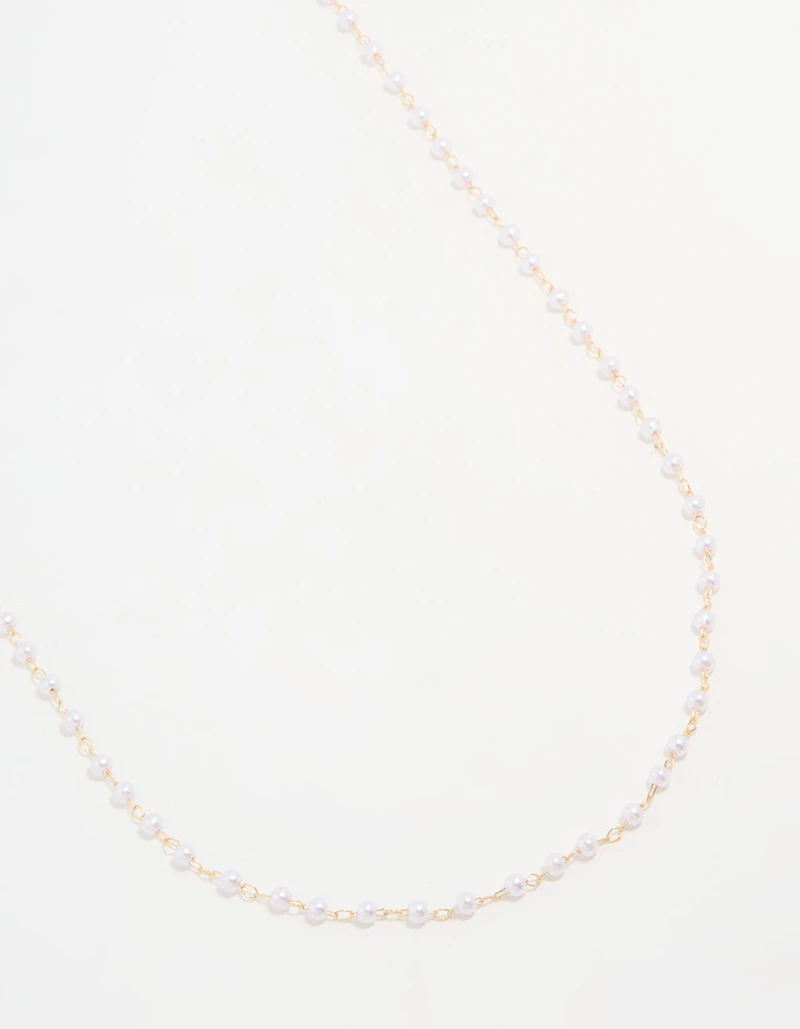 Gold Pearl Body Chain