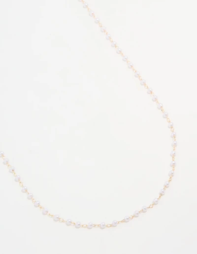 Gold Pearl Body Chain