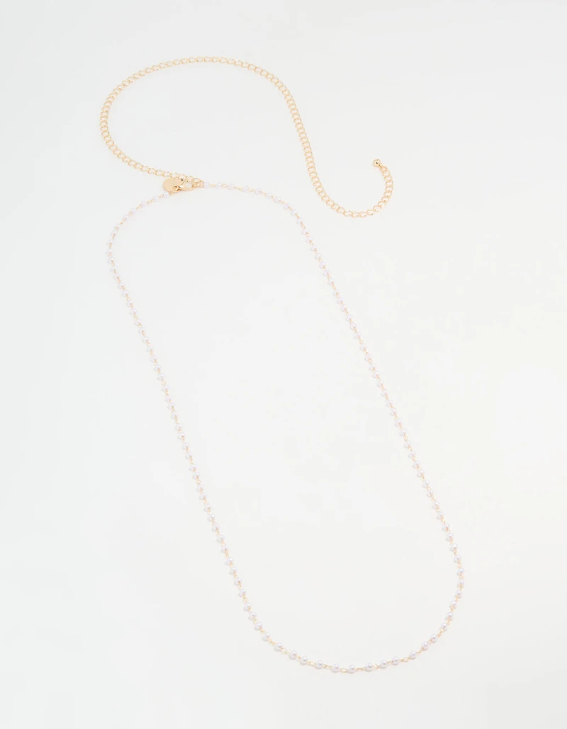 Gold Pearl Body Chain