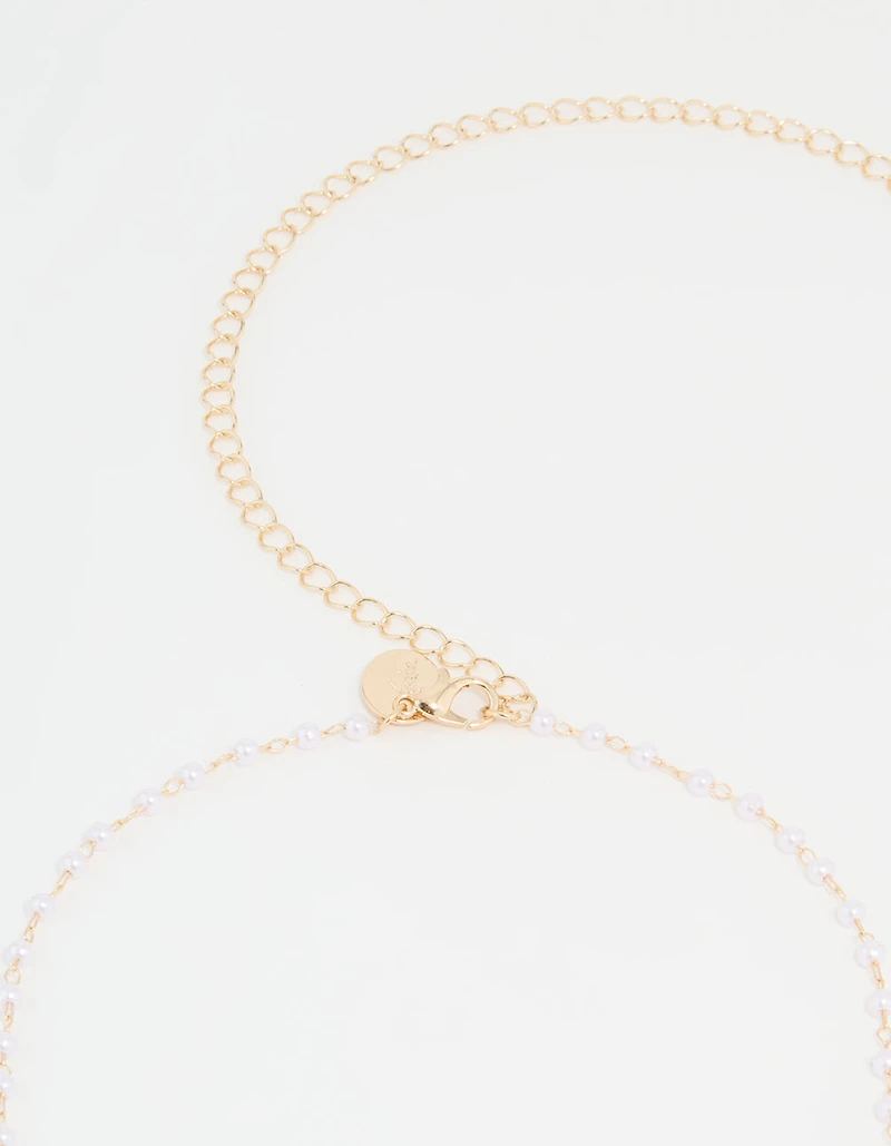 Gold Pearl Body Chain