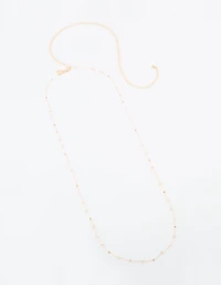 Gold Beaded Dainty Waist Chain