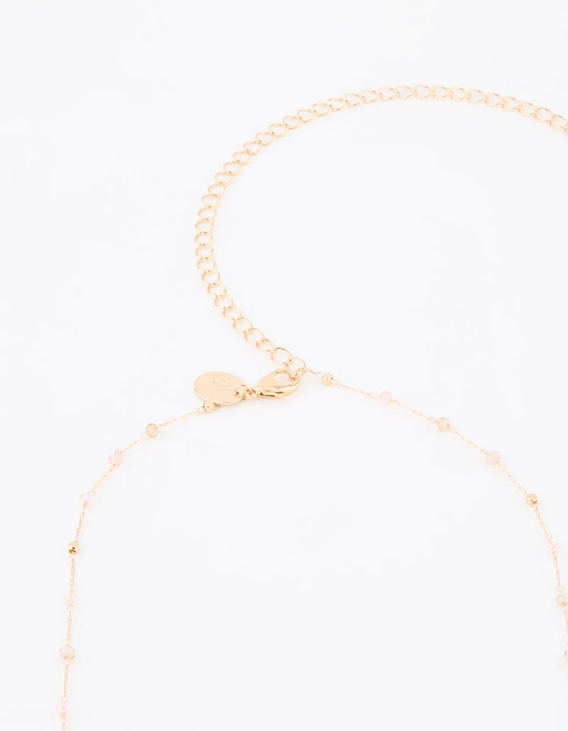 Gold Beaded Dainty Waist Chain