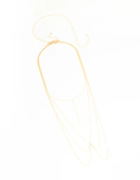 Gold Pearl Layered Body Chain