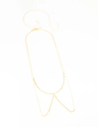 Gold Molten Circle Body Chain