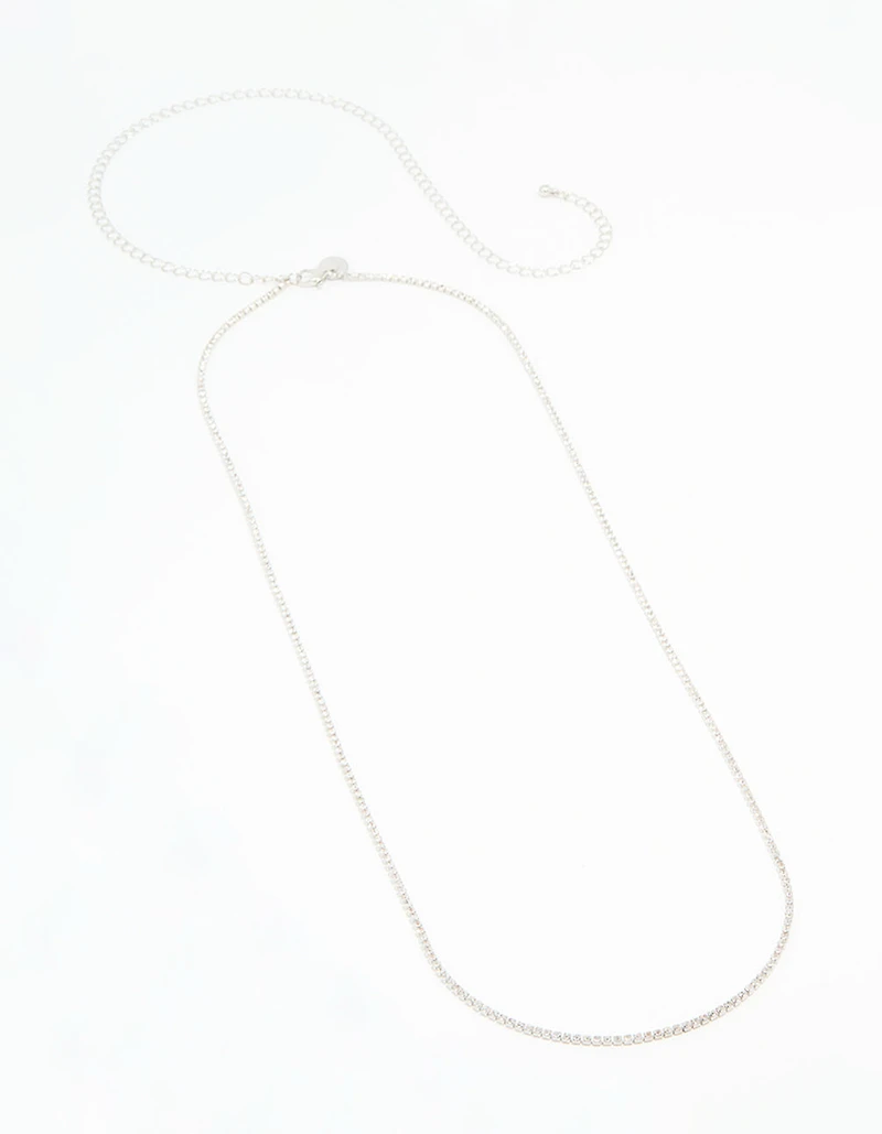 Silver Diamante Waist Chain