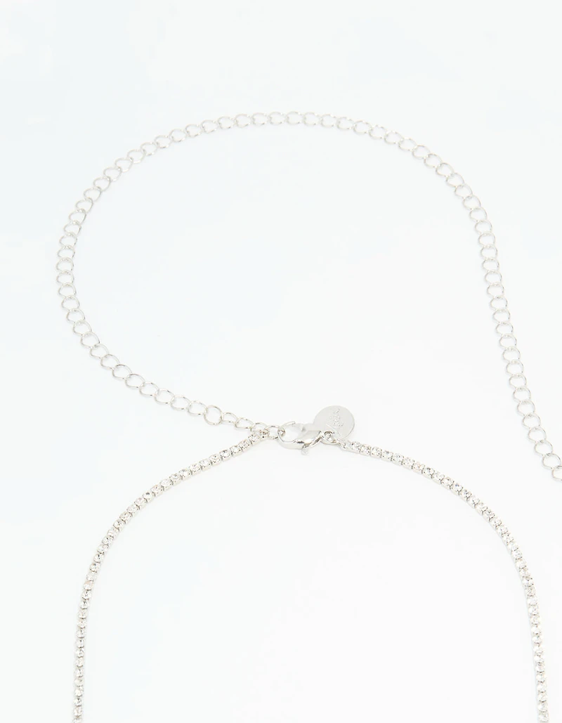 Silver Diamante Waist Chain