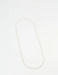 Silver Diamante Cupchain Waist Chain