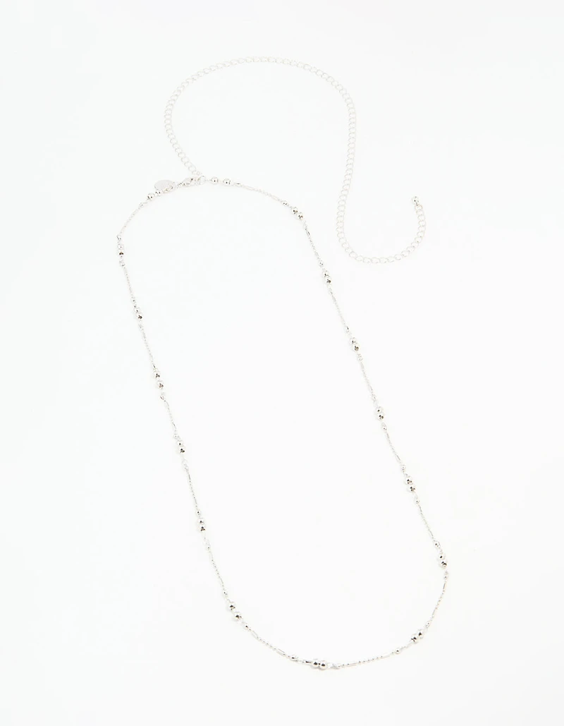 Silver Ball Fine Waist Chain