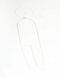 Silver Cubic Zirconia Body Chain