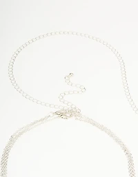 Silver Cubic Zirconia Body Chain