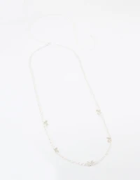 Silver Butterfly Layered Waist Chain