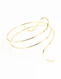 Gold Swirl Wrap Arm Cuff