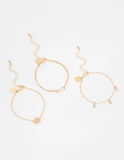 Bracelets Cercle de l’Infini en or Diamante 3-pack
