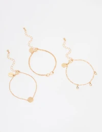 Bracelets Cercle de l’Infini en or Diamante 3-pack