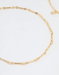 Gold Plated Diamante Droplet Chain Anklets 2-Pack