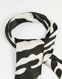 Zebra Print Fabric Scarf