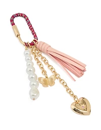 Pearl & Pink Tassel Key Chain