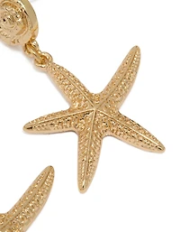 Gold Starfish Earrings