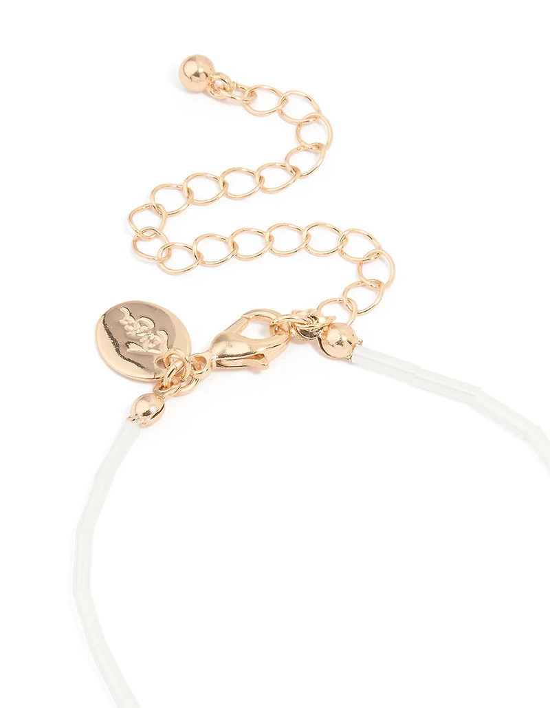 Gold Beaded Sea Star & Sea Charm Layered Necklace Set