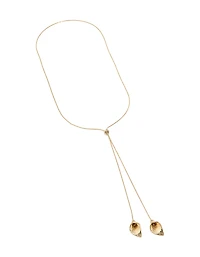 Gold Long Tulip Necklace