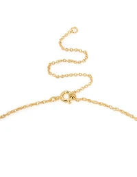 Gold Plated Brass Thin Twist Chain Necklace