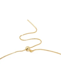 Gold Plated Brass Dainty Box Link Necklace