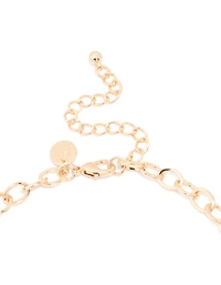 Gold Mixed Ocean Charm Necklace