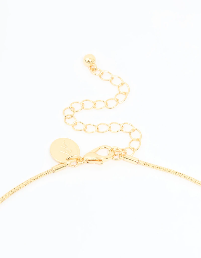 Gold Plated Adjustable Toggle Y-Necklace