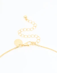 Gold Plated Adjustable Toggle Y-Necklace