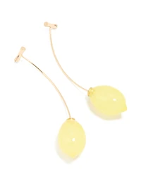 Gold Lemon Drop Earrings