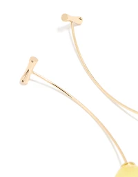 Gold Lemon Drop Earrings