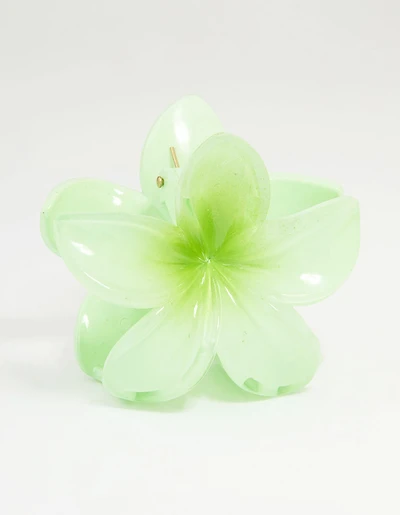 Green Ombre Tropical Claw Clip