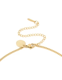 Waterproof Gold Plated Stainless Steel Virgo Circle Necklace