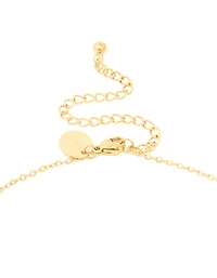Waterproof Gold Plated Stainless Steel Large Bubble Letter J Necklace