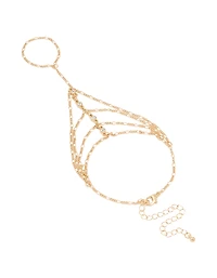 Gold Diamante Layered Hand Chain