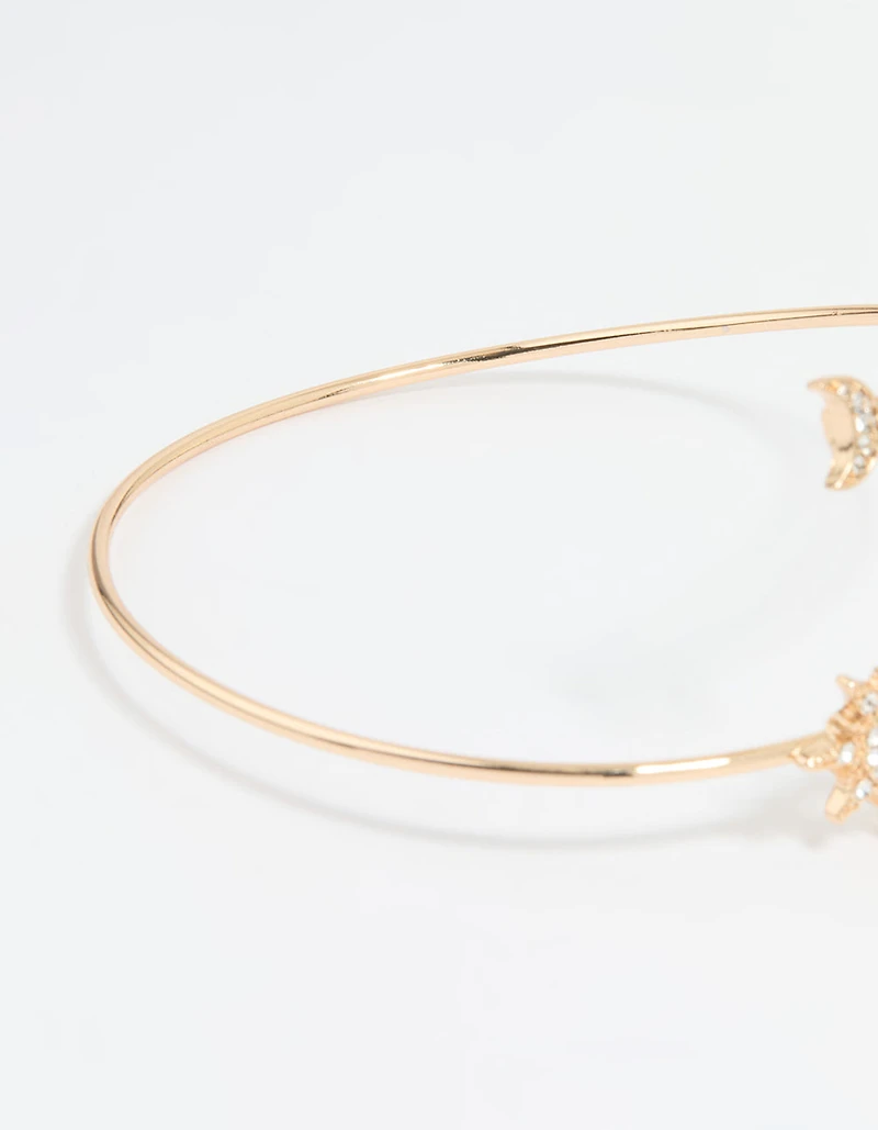 Gold Celestial Diamante Arm Cuff
