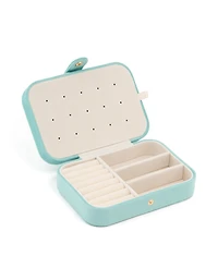 Light Blue Velvet Rectangle Jewellery Box