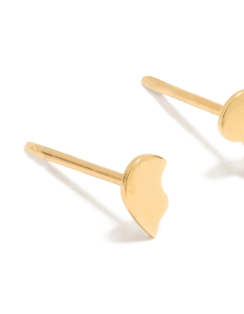 Piercing au cœur BFF en acier inoxydable chirurgical plaqué or 24 carats