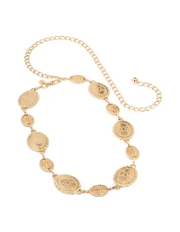 Gold Western Oval Belt