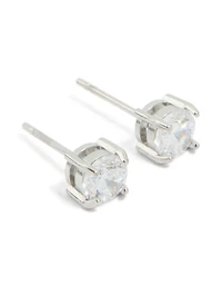 Surgical Steel 5mm Prism Stud Earrings