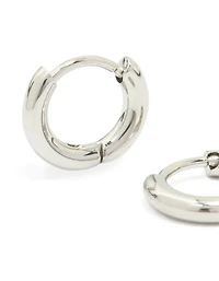 Waterproof Stainless Steel Clicker Hoop Earrings