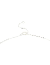 Sterling Silver Blue Cubic Zirconia & Starfish Pendant Necklace