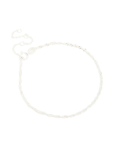 Bracelet en maillon torsadé en argent sterling